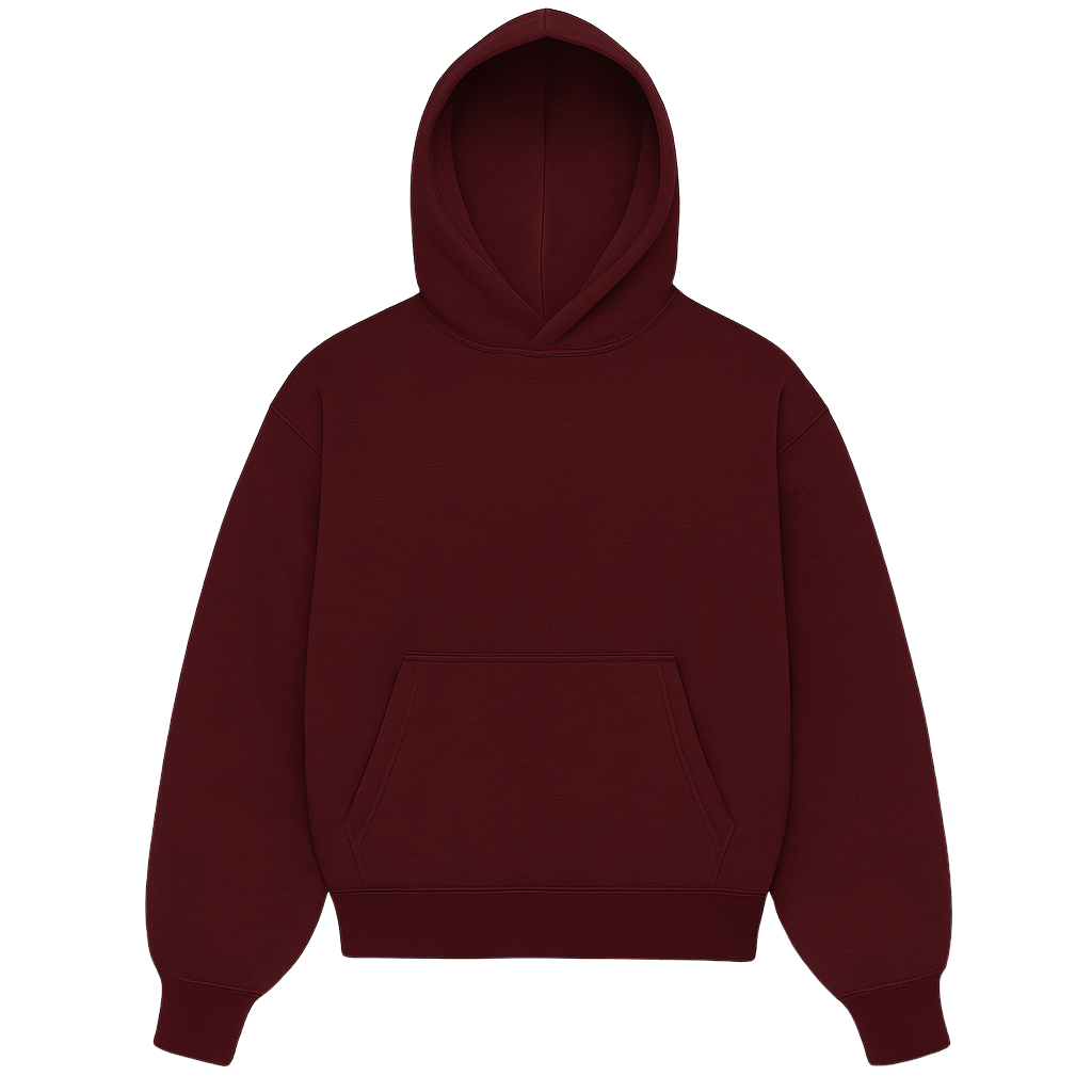 HOODIE BLANK (RED WINE)