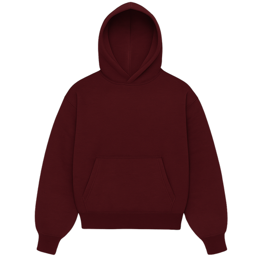 HOODIE BLANK (RED WINE)
