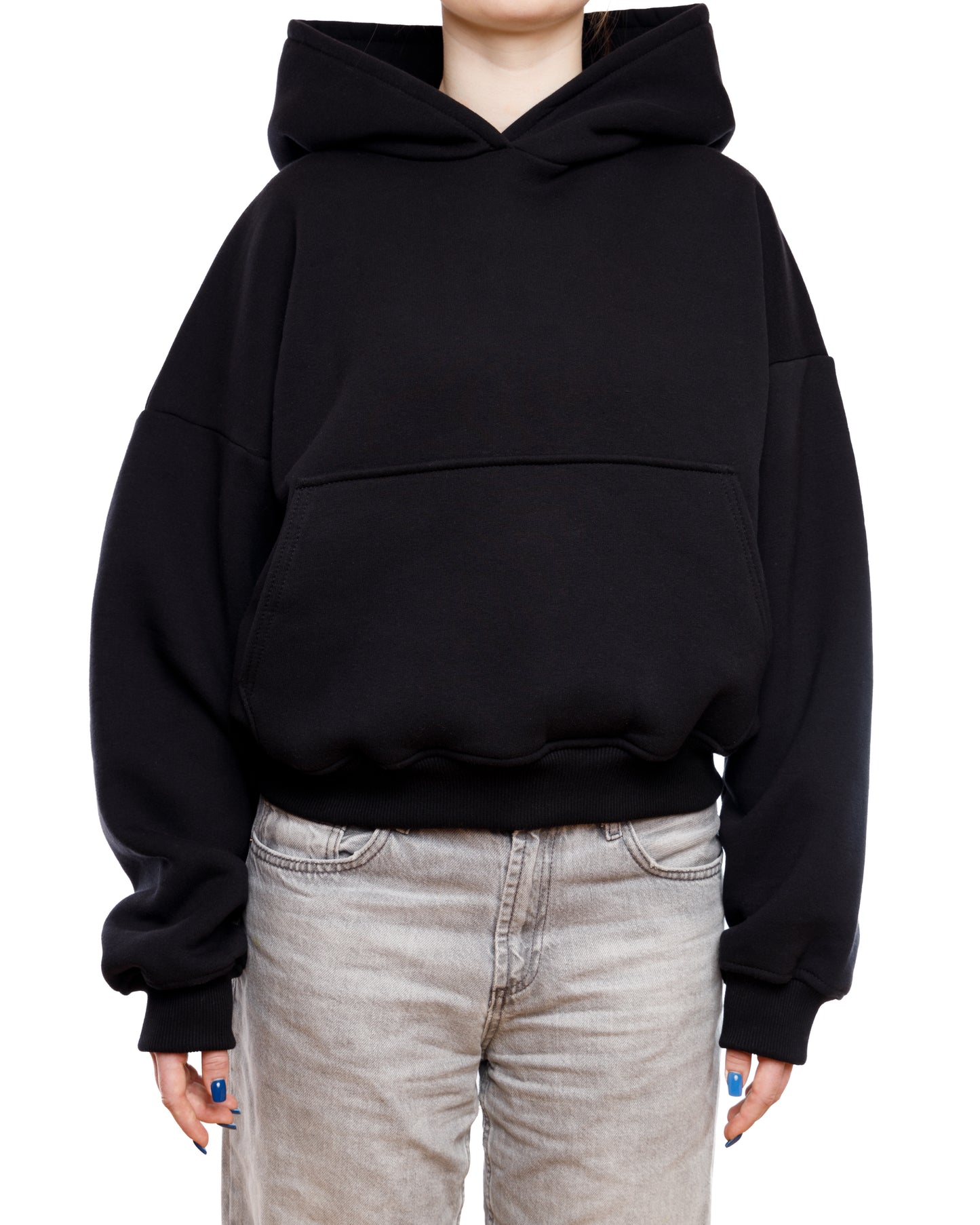 HOODIE BLANK (BLACK)