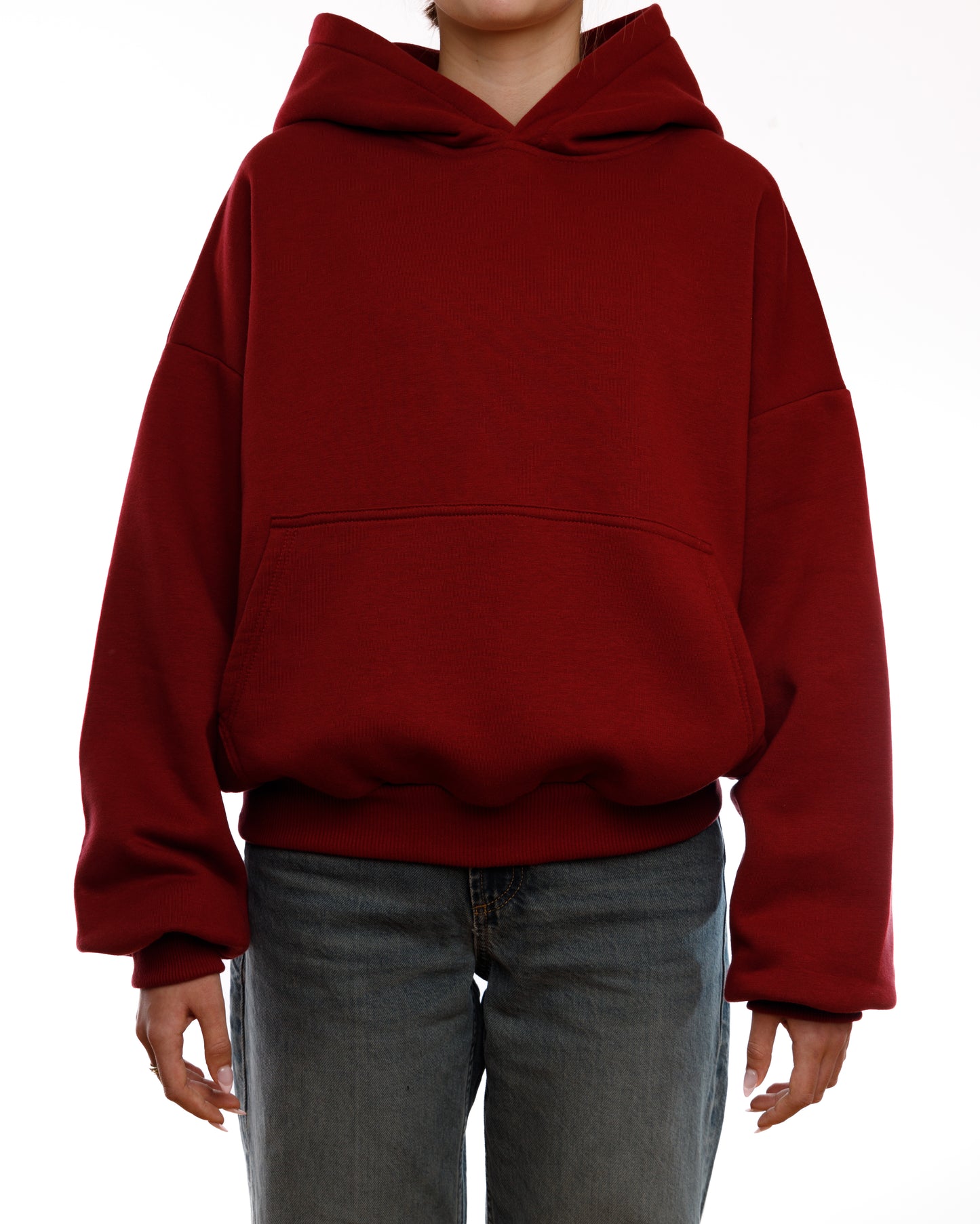 HOODIE BLANK (RED WINE)